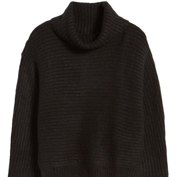 Leith Dolman Turtleneck Sweater in Black - NEW - Picture 3 of 12